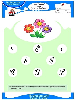 Çocuklar İçin ç Sesi Çalışma Sayfaları 